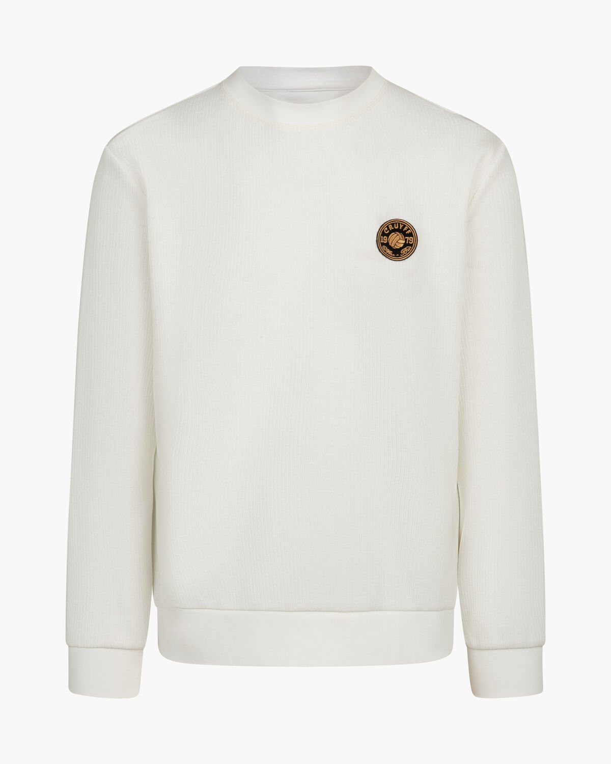 Retro Badge Jumper, White/White, hi-res